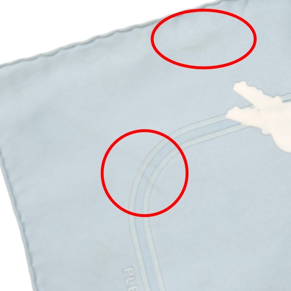 HERMES Authentic Blue Scarf - Picture 5 of 7